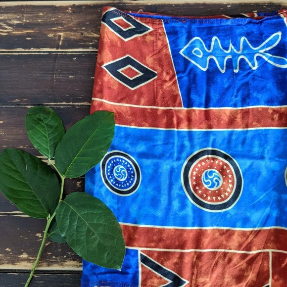 2/$20 - Beachy Sarong Wrap Skirt - Picture 2 of 3